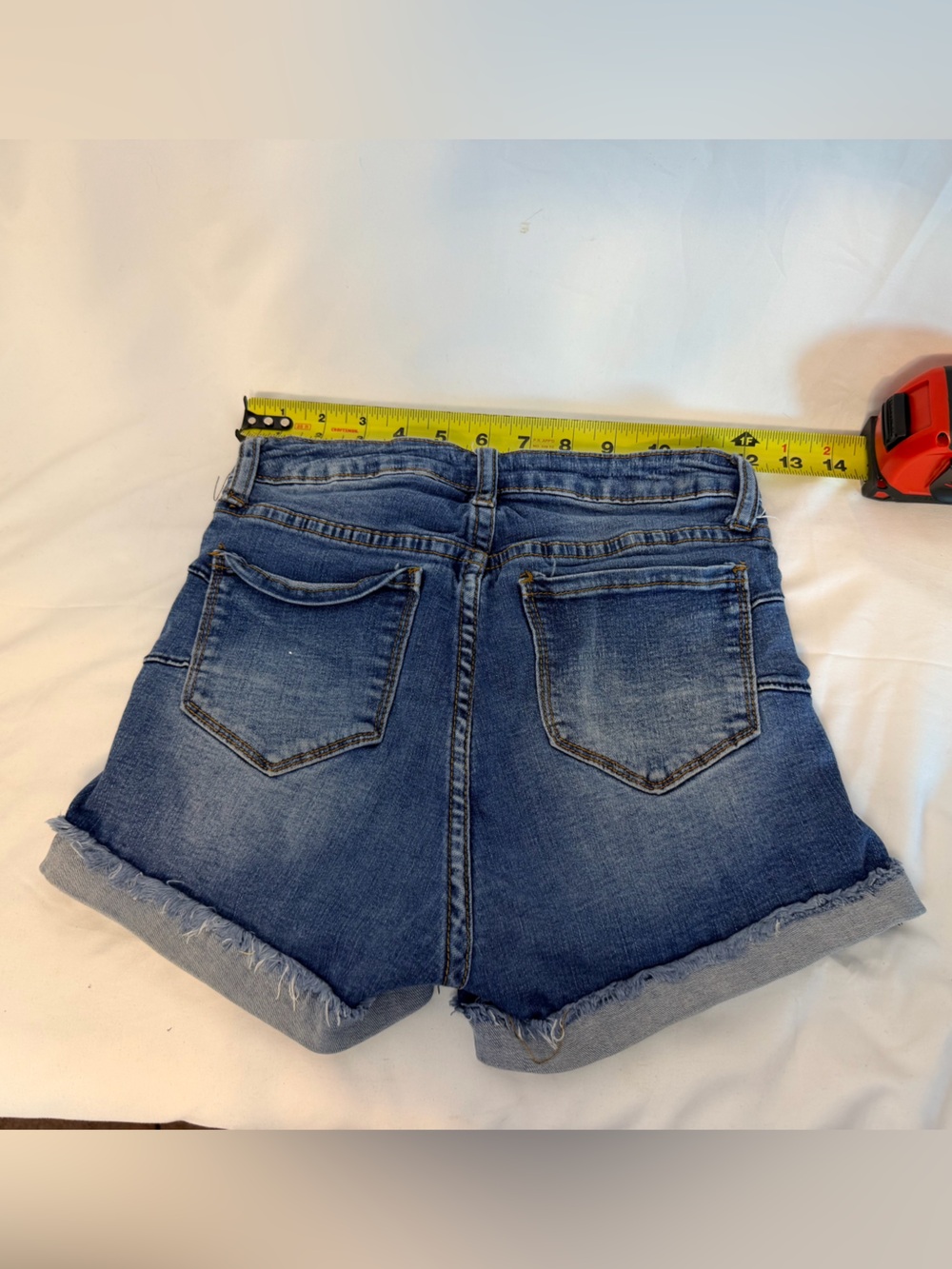 S.O.N.G. Blue Denim Women's Shorts - Casual Rolled Hem size 1/25